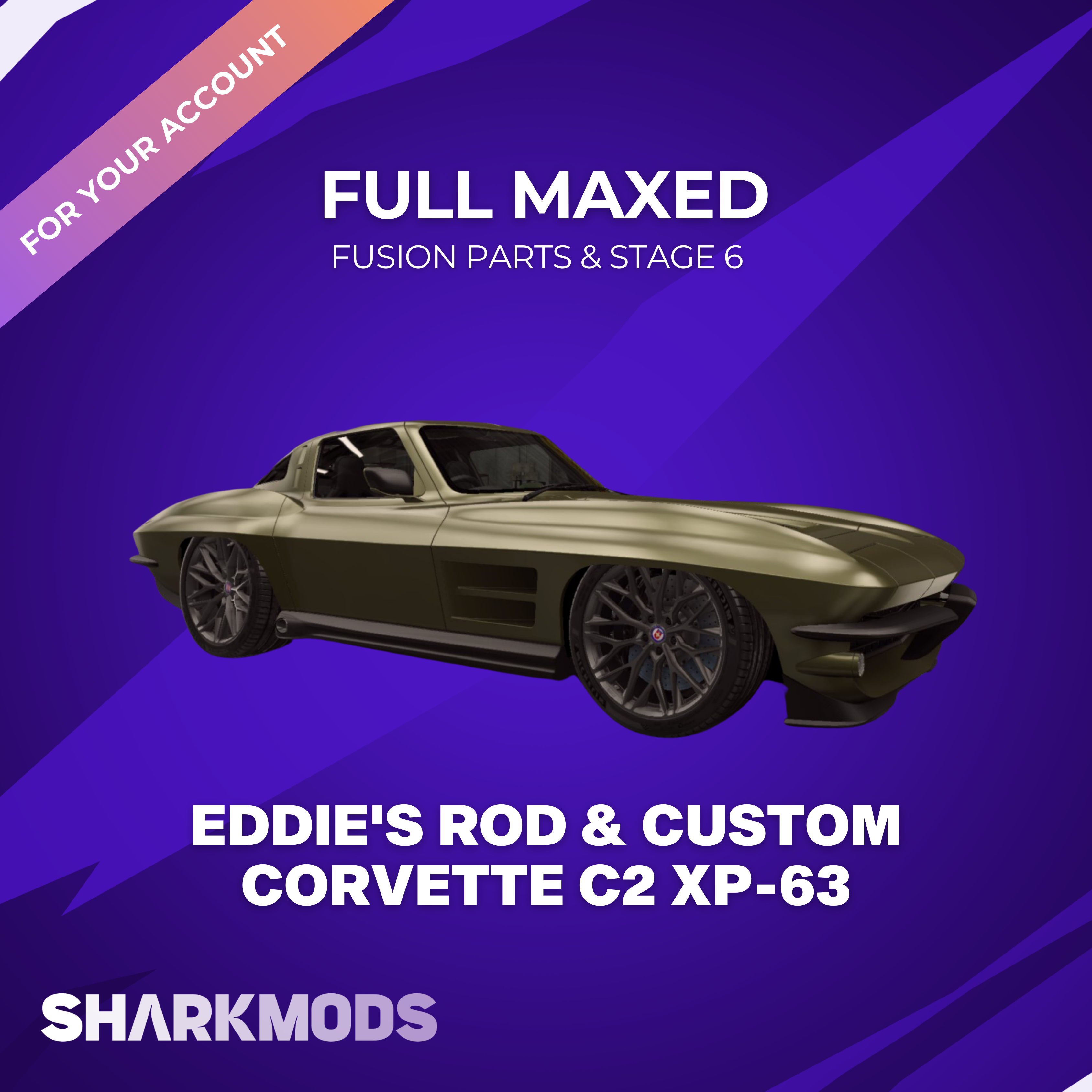 CSR2 MODS - Eddie's Rod & Custom Corvette C2 'XP-63'