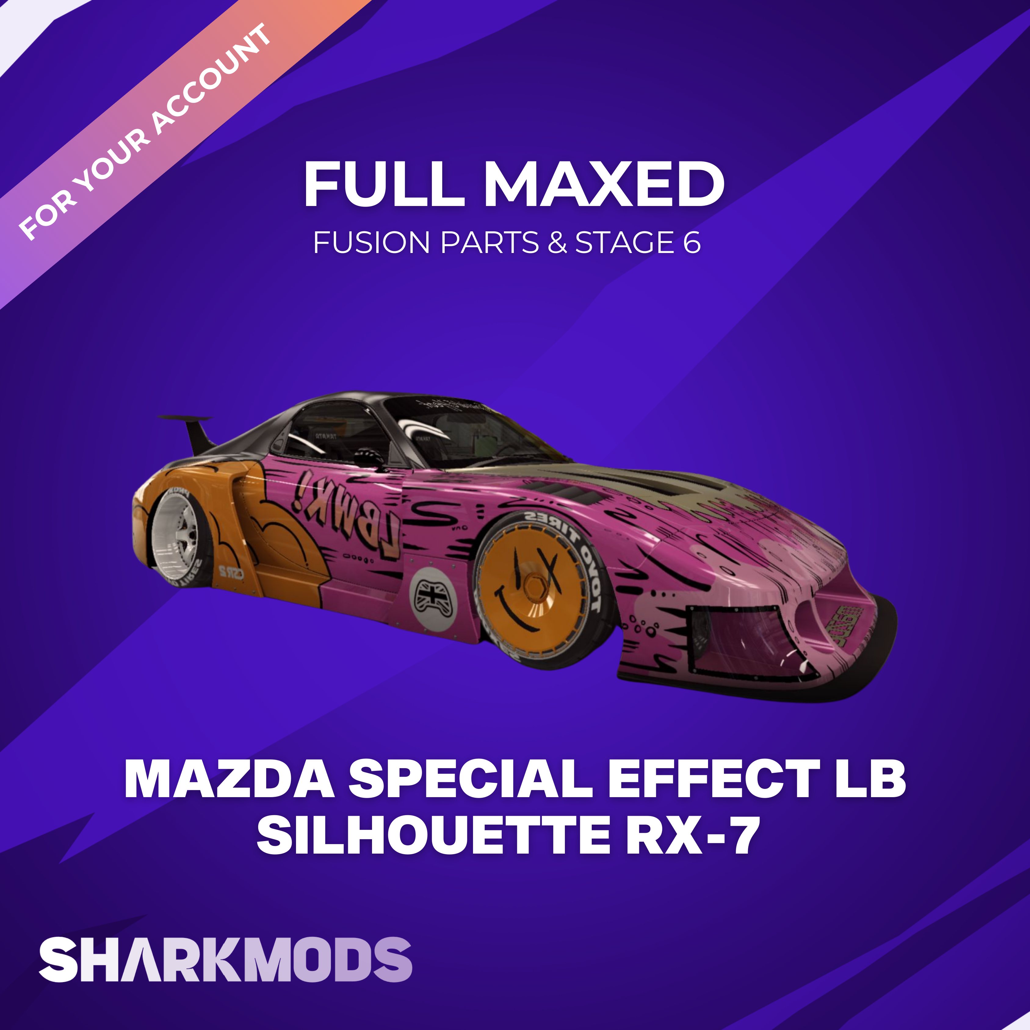 CSR2 MODS - Mazda Special Effect LB Silhouette RX-7 - Sharkmods