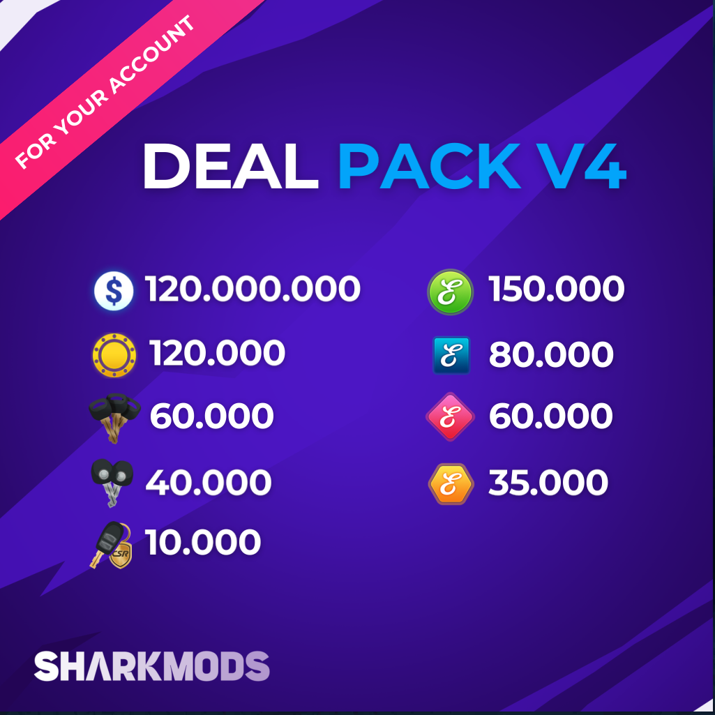 CSR2 MODS - Deal Pack V4 - Sharkmods