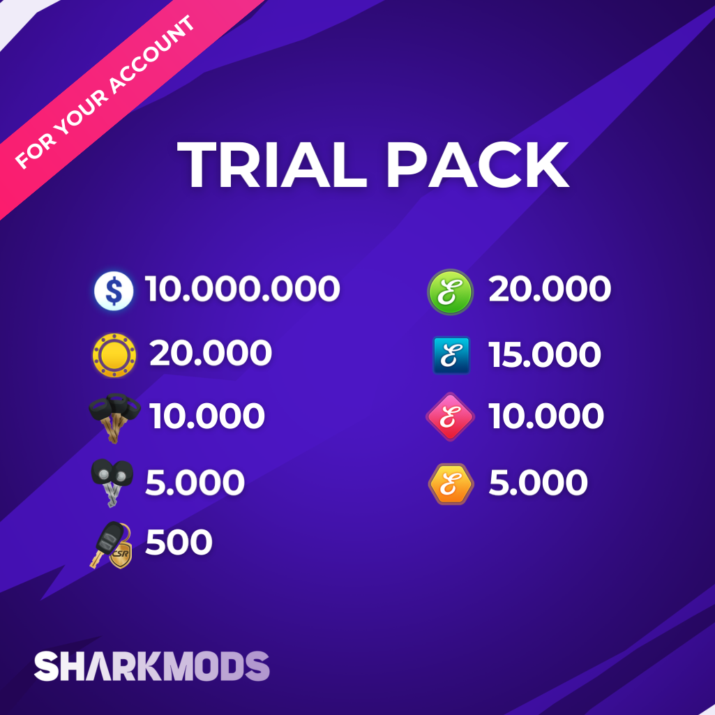 CSR2 MODS - Buy Trial Package Resources